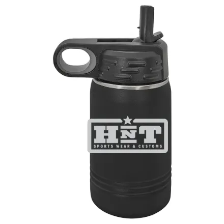 HNT Apparel – Polar Camel 12 oz. Water Bottle Black