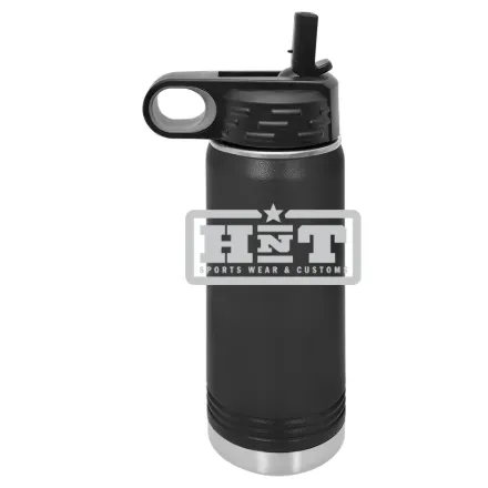 HNT Apparel – Polar Camel 20 oz. Water Bottle Black