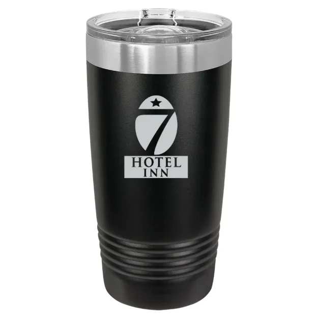 Hotel 7 Inn – Polar Camel 20 oz. Ringneck Tumbler with Slider Lid Black