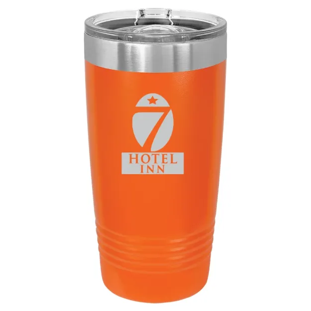Hotel 7 Inn – Polar Camel 20 oz. Ringneck Tumbler with Slider Lid Orange