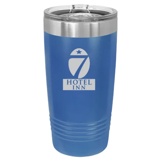 Hotel 7 Inn – Polar Camel 20 oz. Ringneck Tumbler with Slider Lid Royal Blue