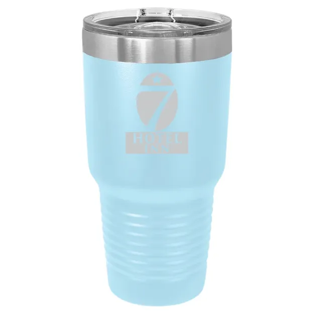 Hotel 7 Inn – Polar Camel 30 oz. Ringneck Tumbler with Slider Lid Light Blue