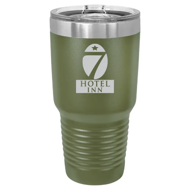Hotel 7 Inn – Polar Camel 30 oz. Ringneck Tumbler with Slider Lid Olive Green