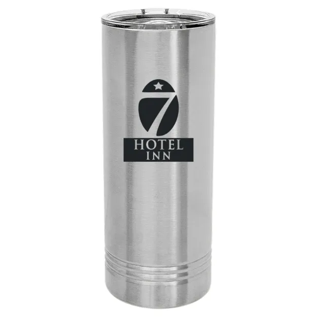 Hotel 7 Inn – Polar Camel 22 oz. Skinny Tumbler with Slider Lid Stainless Steel