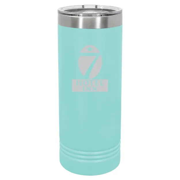 Hotel 7 Inn – Polar Camel 22 oz. Skinny Tumbler with Slider Lid Teal