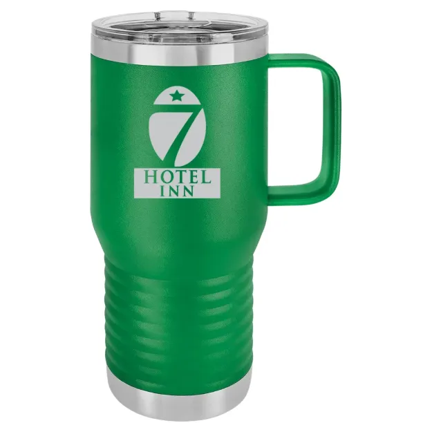 Hotel 7 Inn – Polar Camel 20 oz. Travel Mug with Slider Lid Green