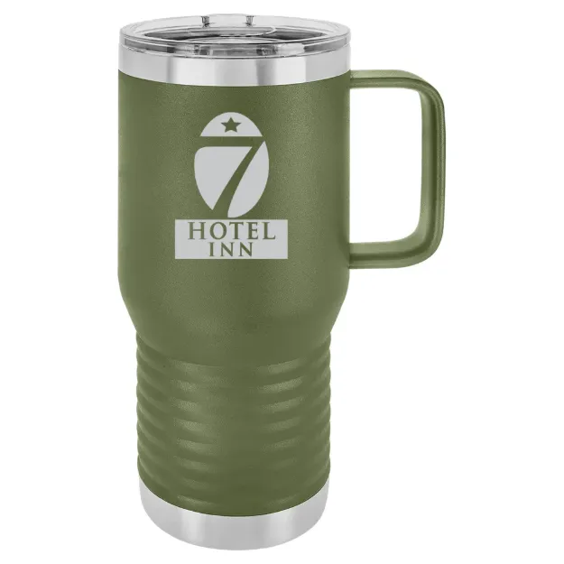 Hotel 7 Inn – Polar Camel 20 oz. Travel Mug with Slider Lid Olive Green