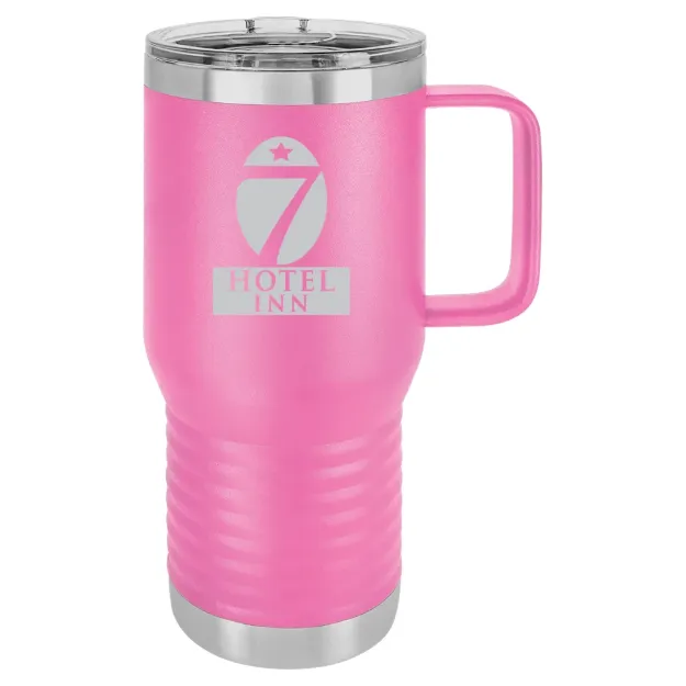 Hotel 7 Inn – Polar Camel 20 oz. Travel Mug with Slider Lid Pink