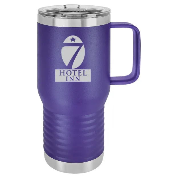 Hotel 7 Inn – Polar Camel 20 oz. Travel Mug with Slider Lid Purple