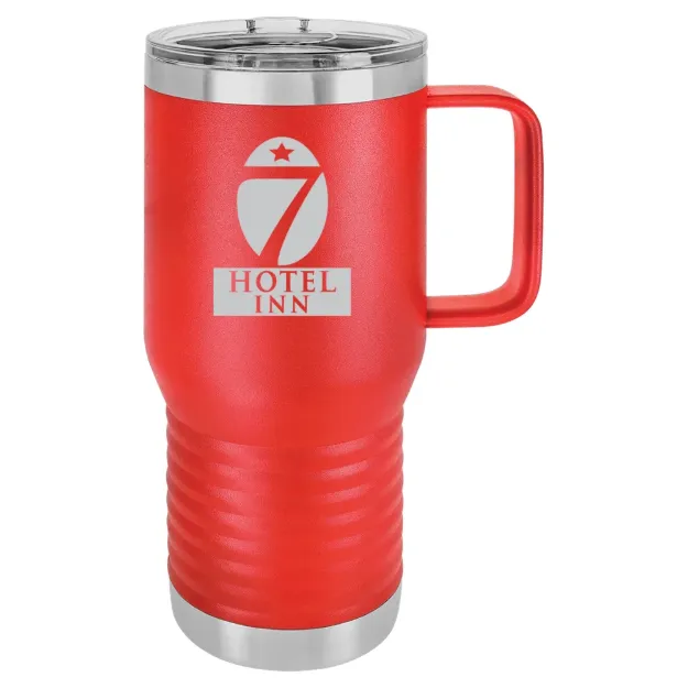 Hotel 7 Inn – Polar Camel 20 oz. Travel Mug with Slider Lid Red