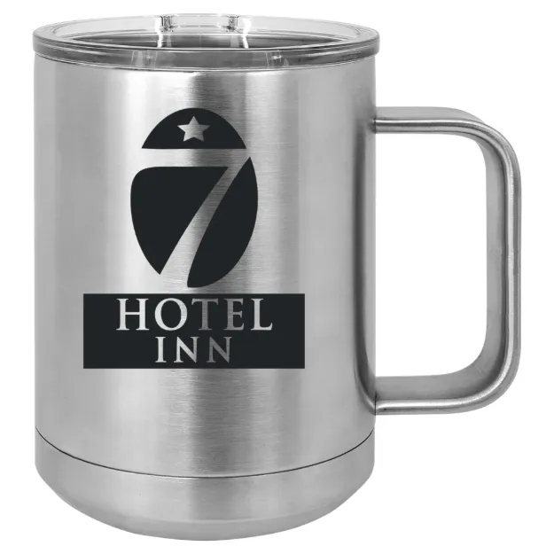 Hotel 7 Inn – Polar Camel 15 oz. Mug with Slider Lid Stainless Steel
