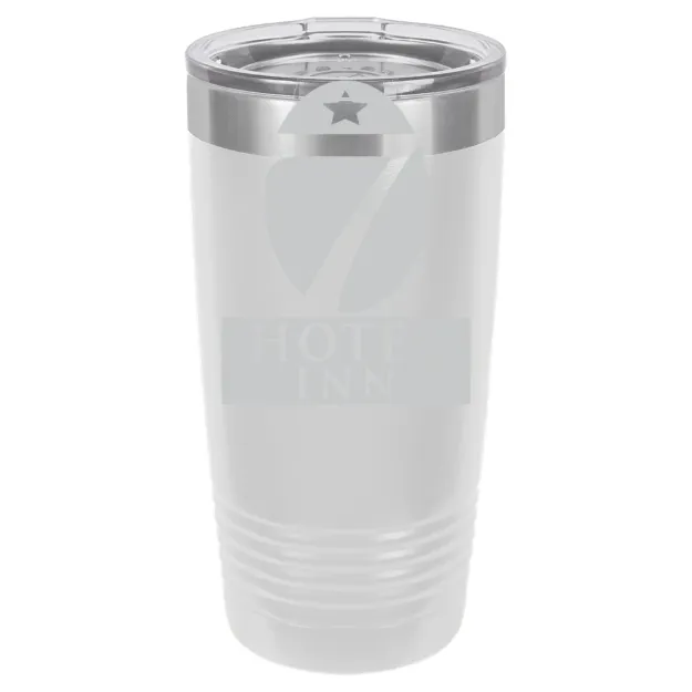 Hotel 7 Inn – Polar Camel 20 oz. Ringneck Tumbler with Standard Lid White