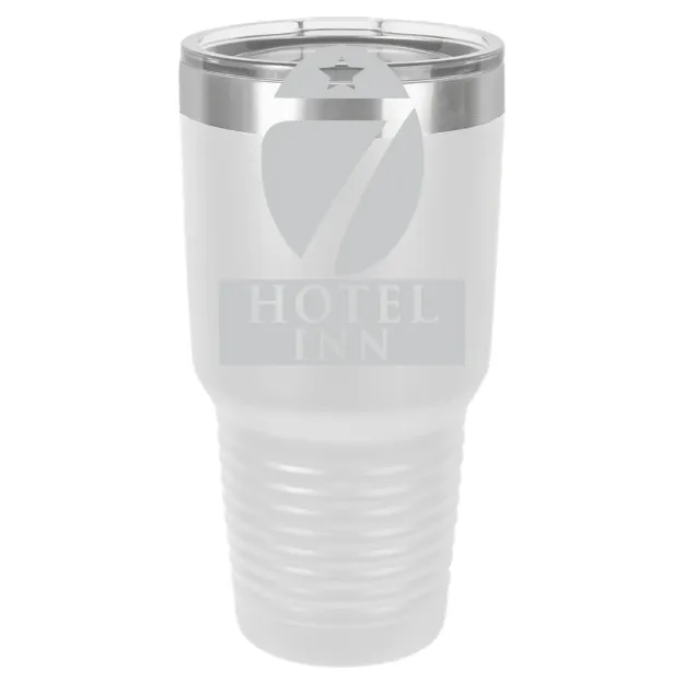 Hotel 7 Inn – Polar Camel 30 oz. Ringneck Tumbler with Standard Lid White