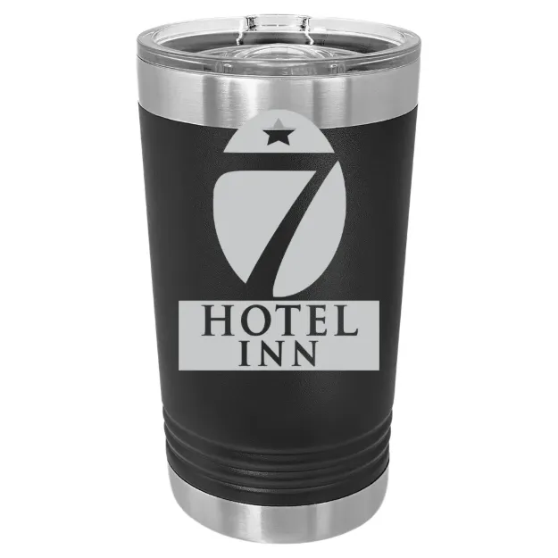 Hotel 7 Inn – Polar Camel 16 oz. Pint Tumbler Black