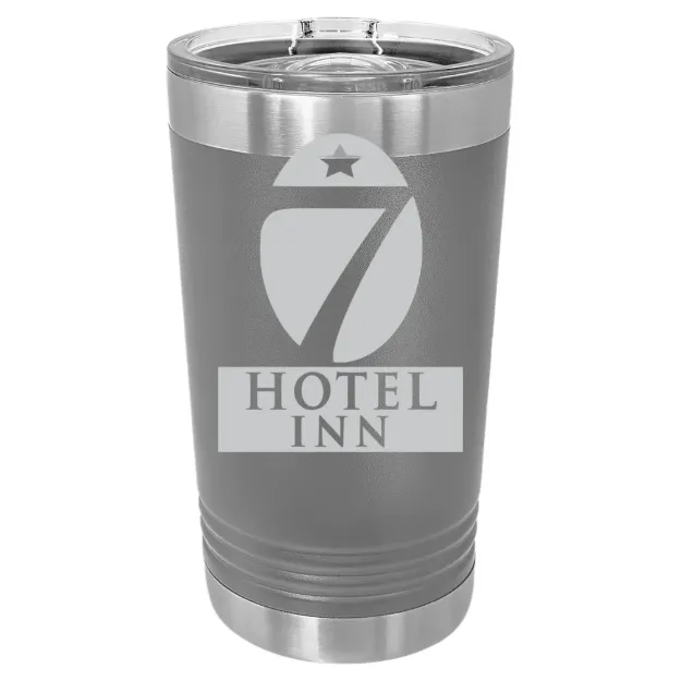 Hotel 7 Inn – Polar Camel 16 oz. Pint Tumbler Dark Gray