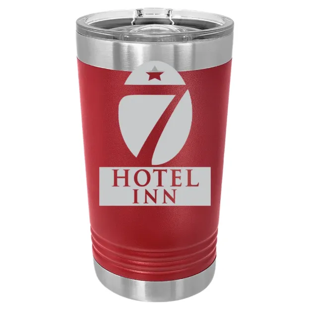 Hotel 7 Inn – Polar Camel 16 oz. Pint Tumbler Maroon