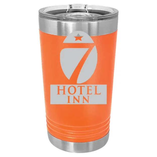 Hotel 7 Inn – Polar Camel 16 oz. Pint Tumbler Orange