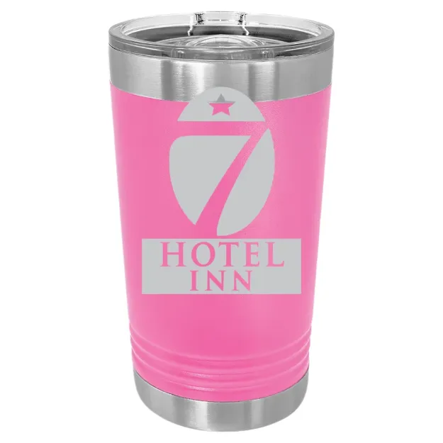 Hotel 7 Inn – Polar Camel 16 oz. Pint Tumbler Pink