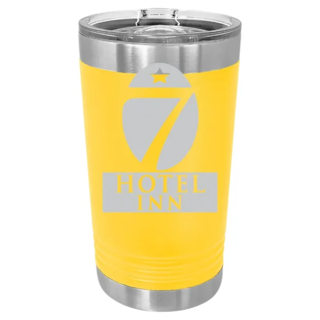 Hotel 7 Inn – Polar Camel 16 oz. Pint Tumbler Yellow