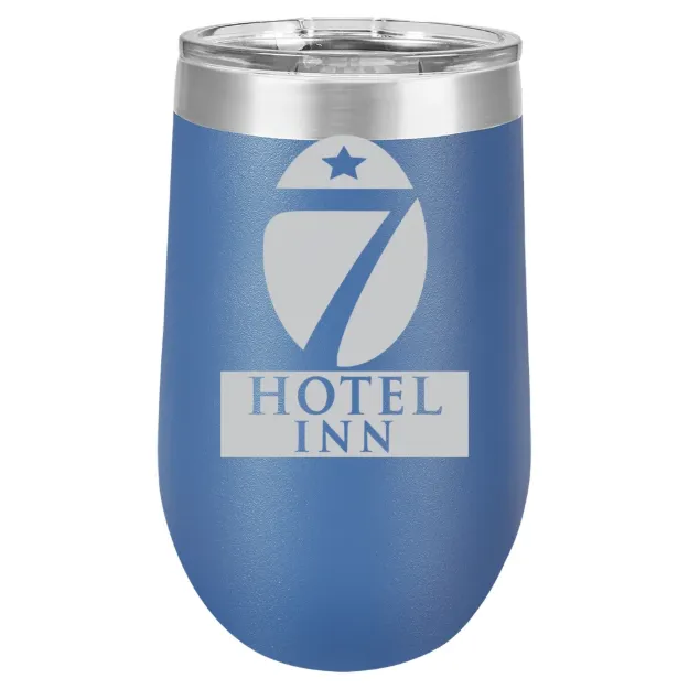 Hotel 7 Inn – Polar Camel 16 oz. Stemless Wine Tumbler Blue