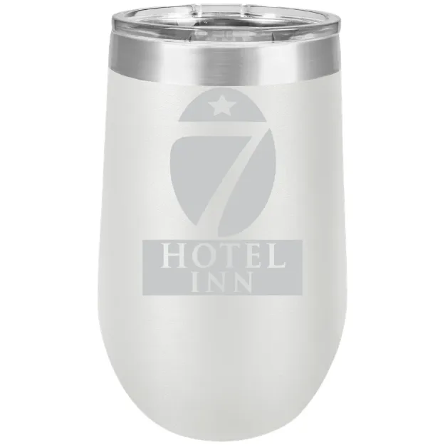 Hotel 7 Inn – Polar Camel 16 oz. Stemless Wine Tumbler White