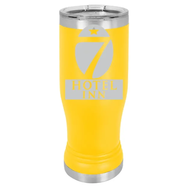 Hotel 7 Inn – Polar Camel 14 oz. Pilsner Tumbler Yellow