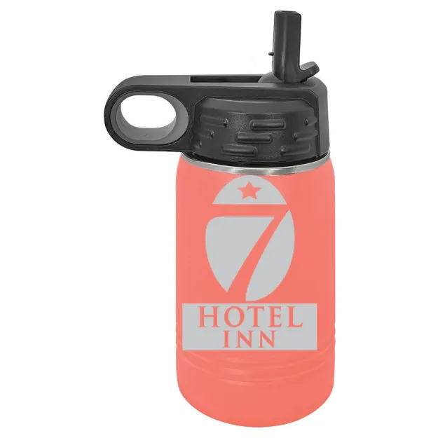 Hotel 7 Inn – Polar Camel 12 oz. Water Bottle Coral