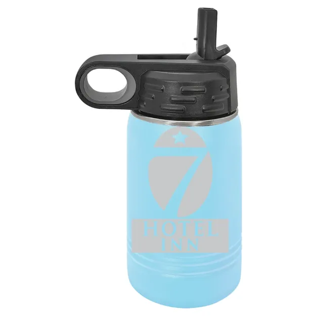 Hotel 7 Inn – Polar Camel 12 oz. Water Bottle Light Blue