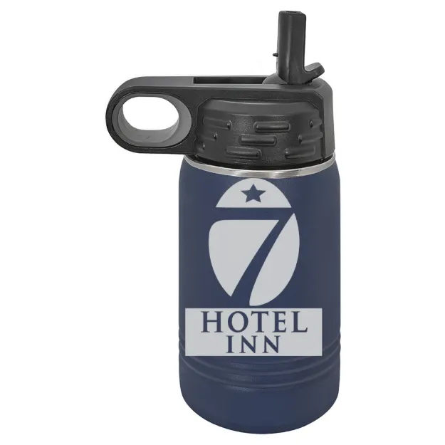 Hotel 7 Inn – Polar Camel 12 oz. Water Bottle Navy Blue