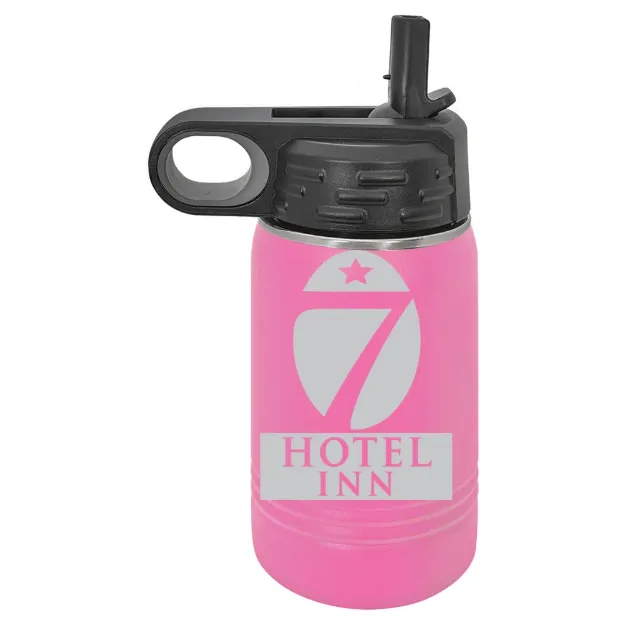 Hotel 7 Inn – Polar Camel 12 oz. Water Bottle Pink