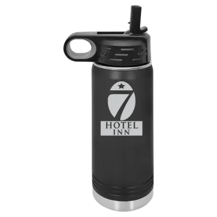 Hotel 7 Inn – Polar Camel 20 oz. Water Bottle Black