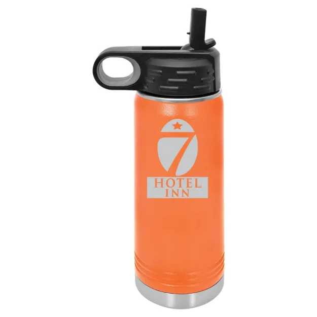 Hotel 7 Inn – Polar Camel 20 oz. Water Bottle Orange