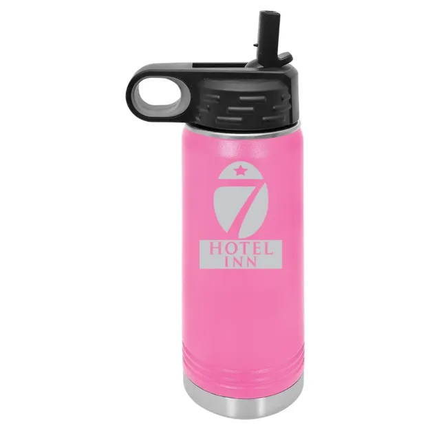 Hotel 7 Inn – Polar Camel 20 oz. Water Bottle Pink