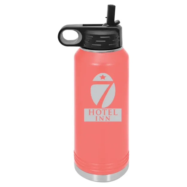 Hotel 7 Inn – Polar Camel 32 oz. Water Bottle Coral
