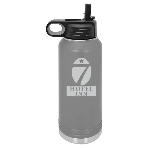Hotel 7 Inn – Polar Camel 32 oz. Water Bottle Dark Gray