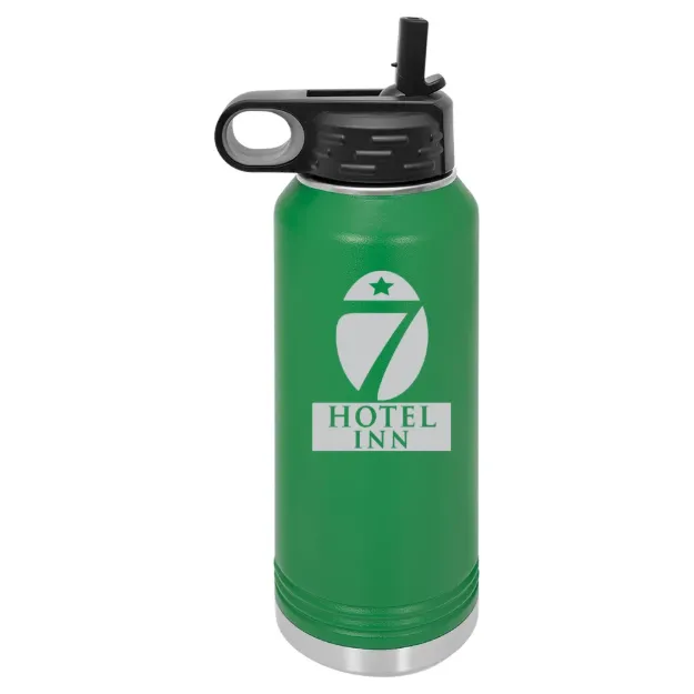 Hotel 7 Inn – Polar Camel 32 oz. Water Bottle Green