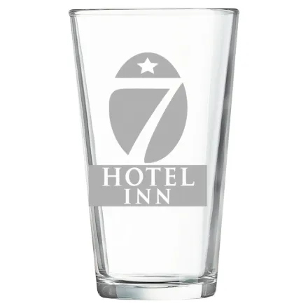 Hotel 7 Inn – Polar Camel 16 oz. Pint Mixing Glass Clear